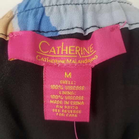 Catherine Malandrino | Multicolored Ruffle Skirt Abstract Colorful New! Medium - Picture 6 of 6